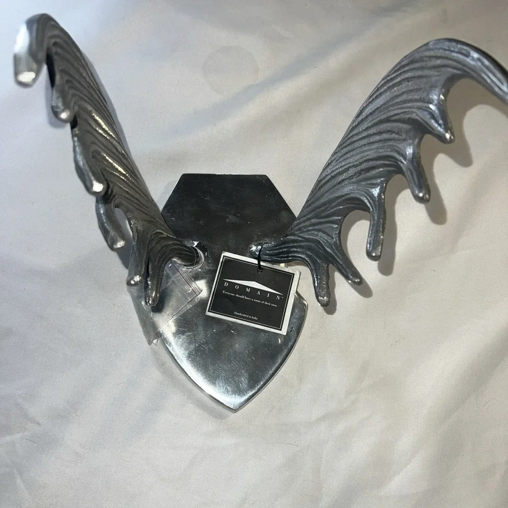 Moose Antlers Cast‎ Aluminum Wall Mount or Hooks New With Tags